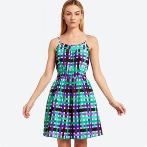 DURO OLOWU Womens size small dress fit flare cotton